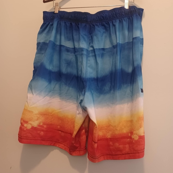 Speedo Men's Coastal Ombre Multicolor‎ Board Short Water Repellent Sz 2XL - Picture 2 of 6